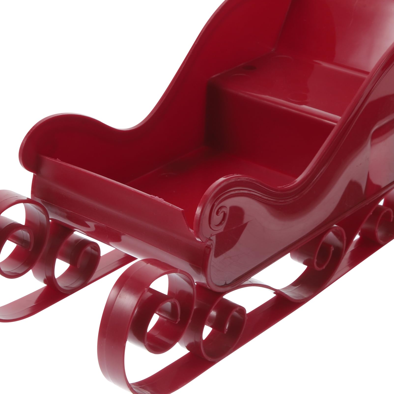 Toddmomy 4pièces Décoration De Noël Traîneau Plastique pour Sapin Ornement De Bureau Thématique Accessoire Photo pour Fêtes