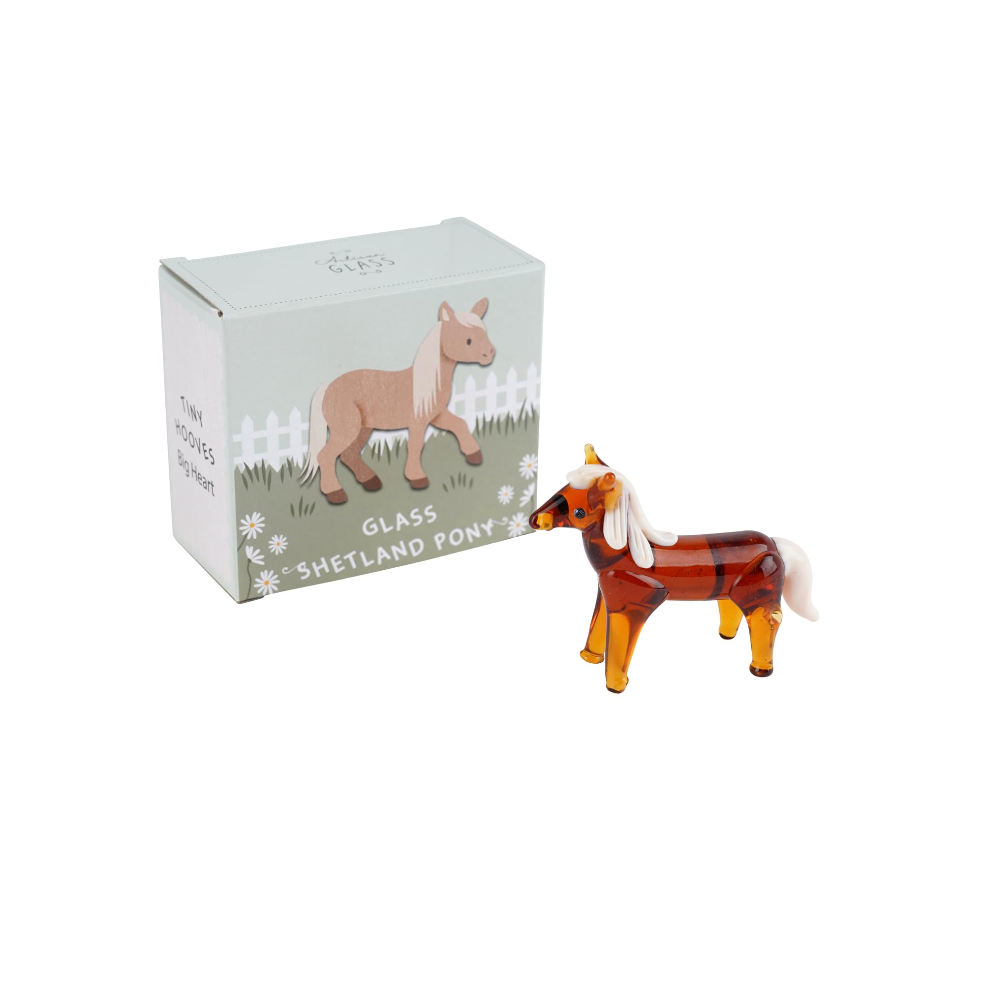 Cgb Giftware Brown | Artisan Glass Shetland Pony | Decoration | Ornament | Collectable | Home Decor | Gb08964