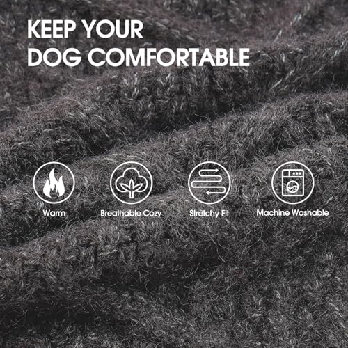 IECOii Hundepullover,Weihnachten Sweater FüR Hunde,Warmer Hunde Pullover FüR MittelgroßE GroßE Extra GroßE Hund,Hundemantel Fleece Hundepulli Wintermantel Hund,Winter Hunde Kleidung,Hund Sweatshirt