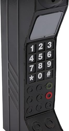 Miniatura 7 de Adorno retro de ladrillo para teléfono celular, modelo vintage de teléfono celular, adornos de simulación a la antigua moda (negro), Negro -, Vintage