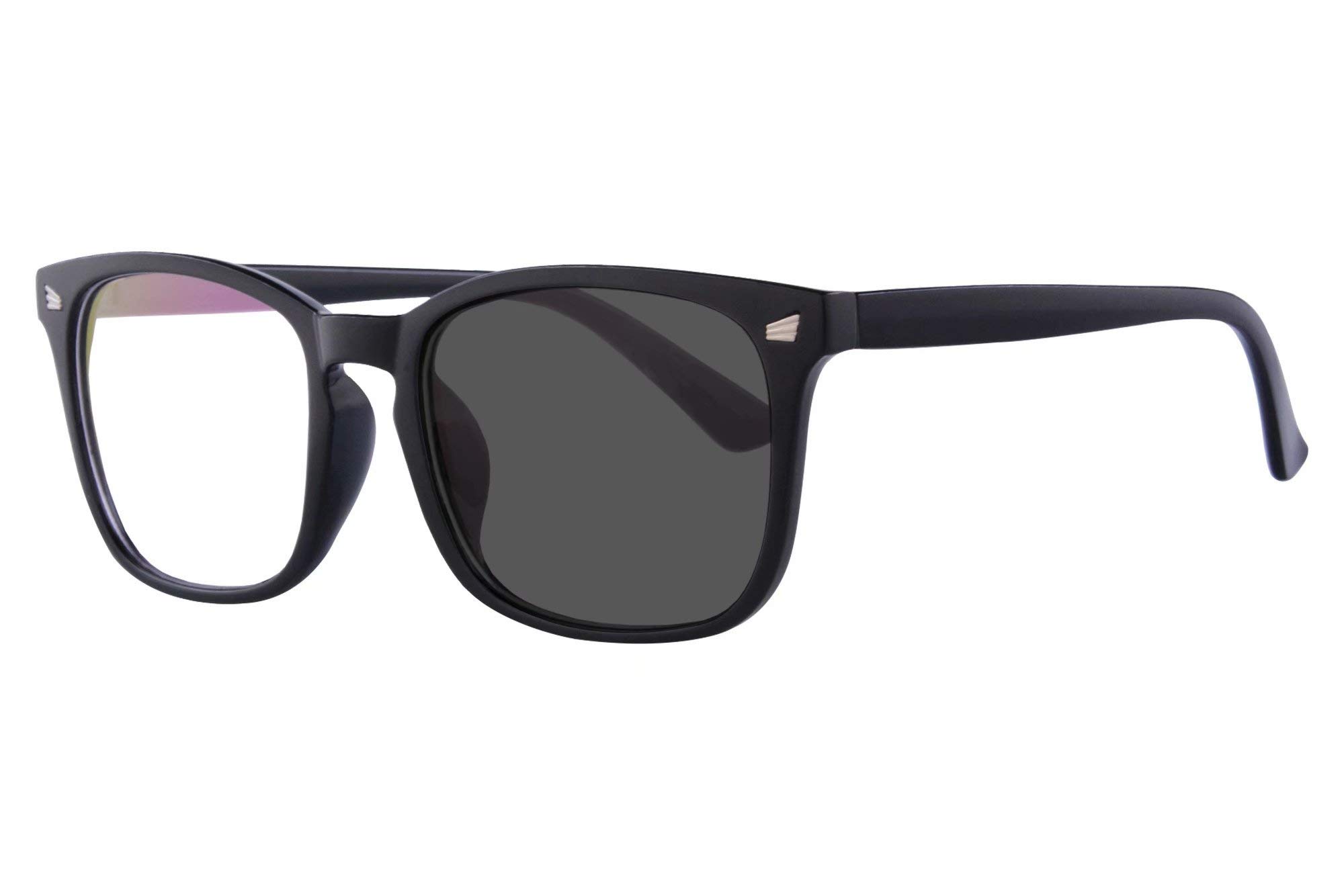 SHINU Fotochromizm szare dwuogniskowe okulary do czytania + 2,50 siła mężczyźni kobiety komputerowe okulary do czytania - PRBG8068