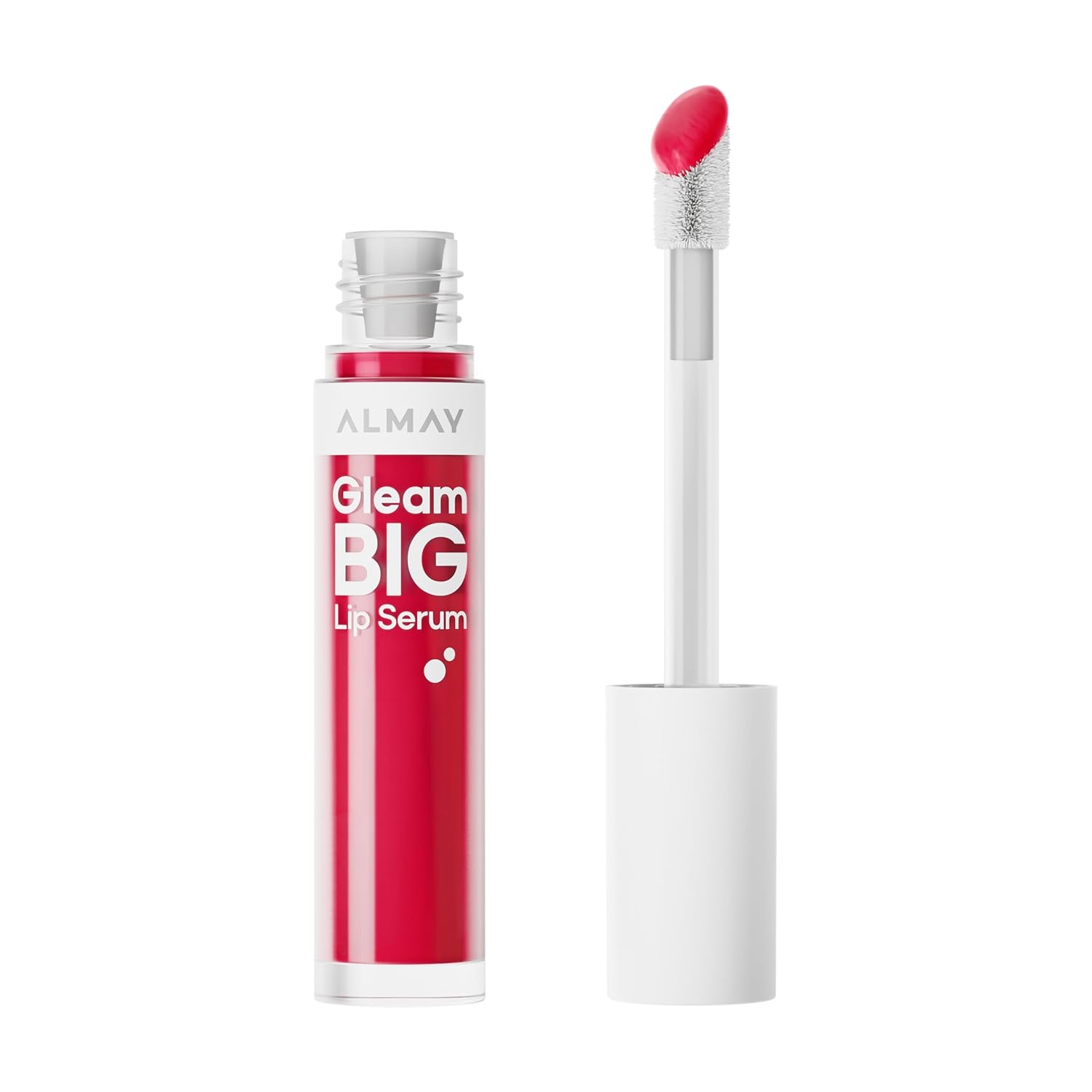 Almay Gleam Big™ Lip Serum, Hydrating and Moisturizing, Hypoallergenic Lip Gloss, Non-Sticky, 600 Mon Cherry, 0.13 fl oz