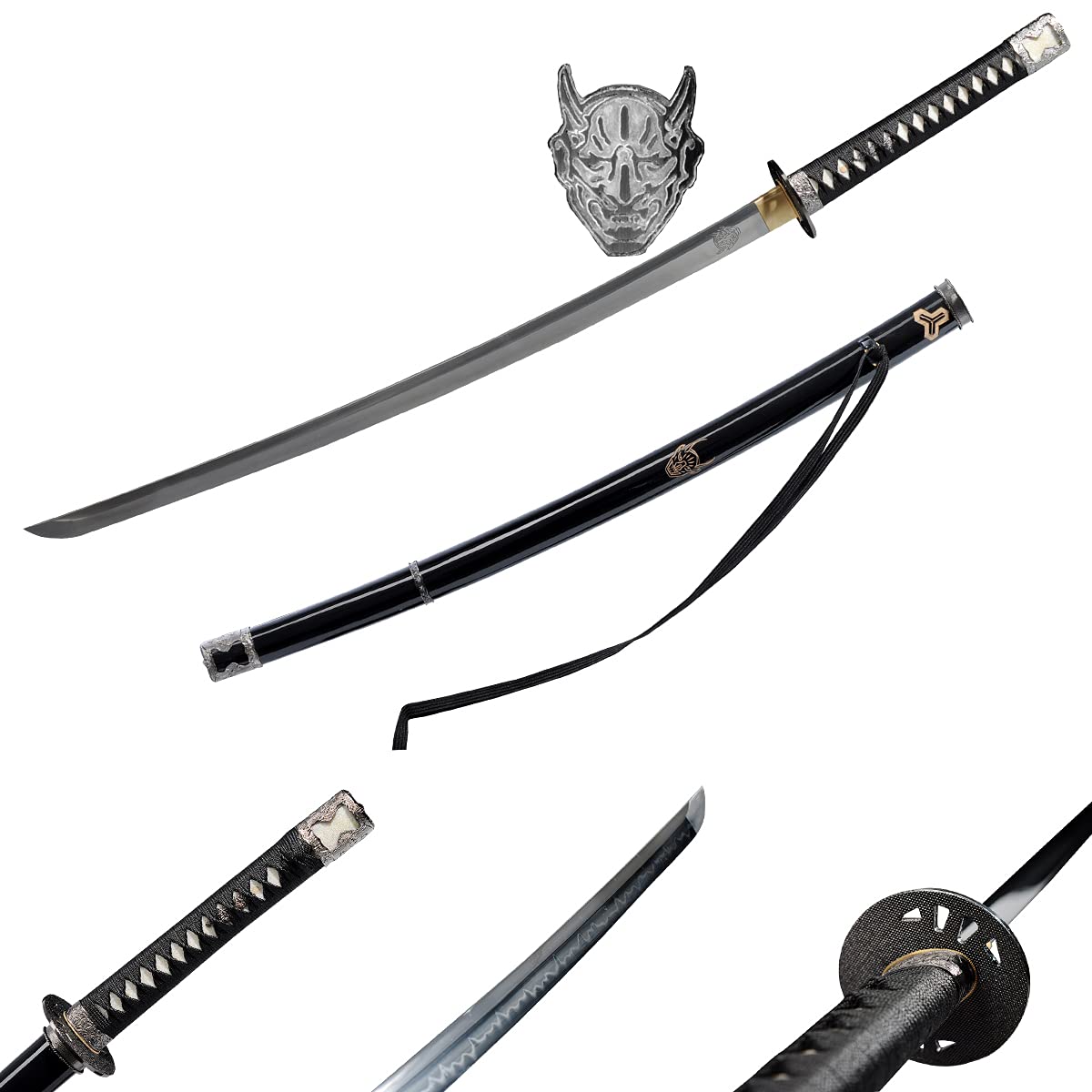 Handmade Kill Bill Vol.1 Katana Sword Samurai The Bride 1095 High Carbon Steel Real Hamon Ghost Gace or Lion Full Tang