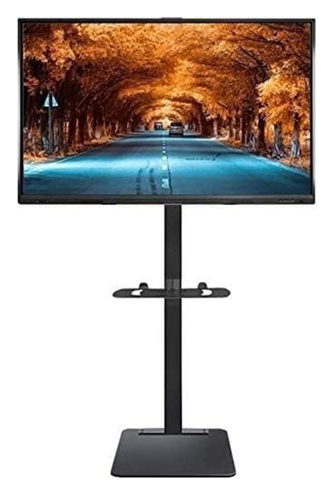DFGHNBVC Mobile Tv Stand On Wheels, Mobile Tv Cart, Adjustable Heavy Duty Swivel Universal Floor Stands For Plasma Tv