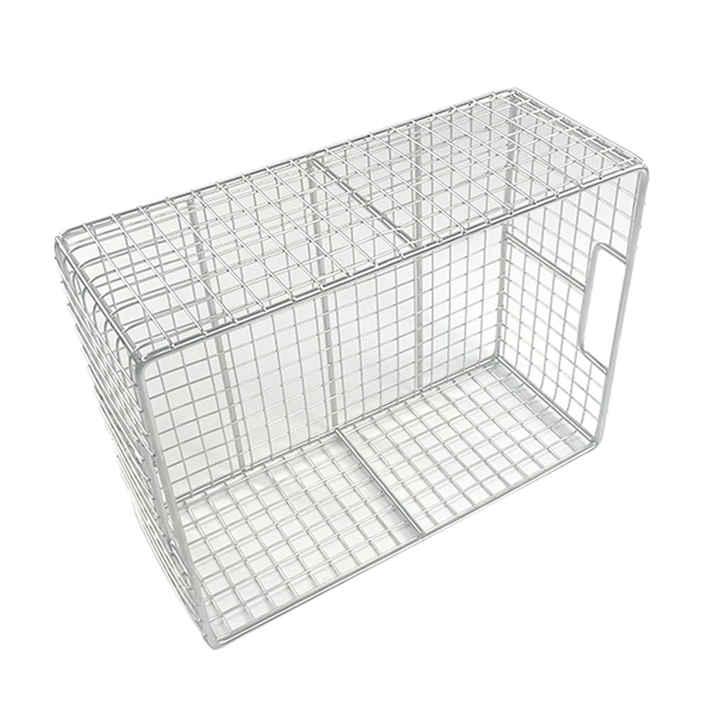 Vassoio per strumenti medici in acciaio inossidabile, cestino rettangolare per la pulizia, cestino per sterilizzazione in rete 304 per riporre oggetti (40 cm x 40 cm x 20 cm)