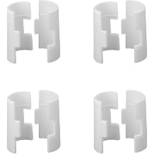 Metro 9985 Replacement Plastic Split Sleeves - Pack of 4 Wire Shelf Clips for Super Erecta Industrial Wire Shelving - White
