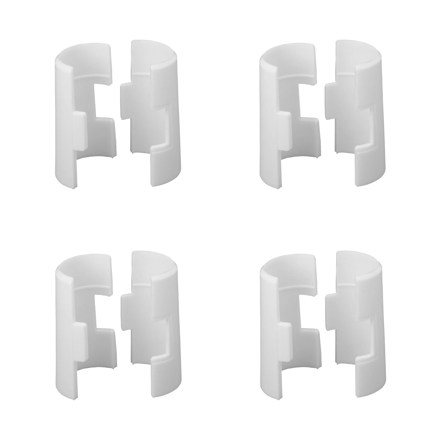 Metro 9985 Replacement Plastic Split Sleeves - Pack of 4 Wire Shelf Clips for Super Erecta Industrial Wire Shelving - Black