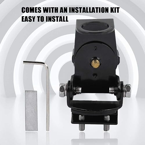 Miniatura 4 de Soporte de antena ajustable Bewinner para soporte de radio de coche, antena de rotación de 180  para antena de coche con almohadilla antiarañazos