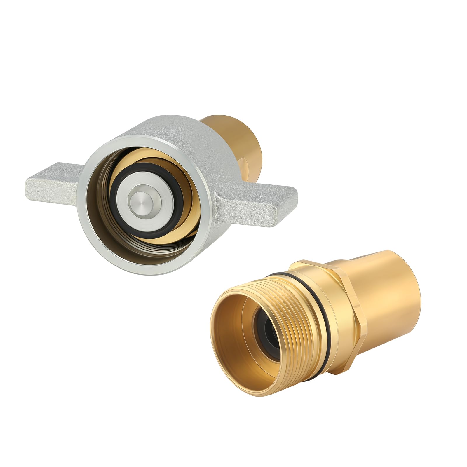 MEASUREMAN Lot de coupleurs/coupleurs hydrauliques à déconnexion rapide NPT 2,5 cm