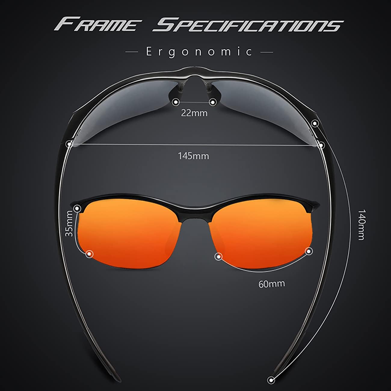 JULI Polarized Sports Sunglasses for Men Women Tr90 Unbreakable Frame for Running Fishing Baseball Driving MJ8002 - Image 4