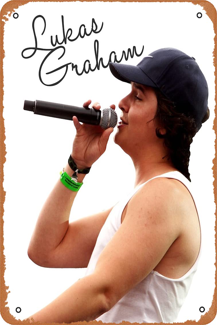 Lukas Graham Vocals Poster Retro Metal Tin Vintage Sign 12 X 8 Inch Home Bar Man Cave Wall Decor