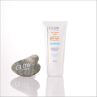 Glowmark Sun Screen Cream for Dry Skin 50 m With GUASHA Gift