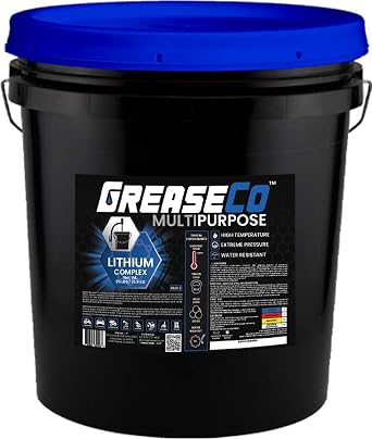 Wheel Bearing Grease Bucket Pail | Lithium Complex | High Temp EP | CV Joint | Axle | Automotive | Tractor Truck | Ball Hitch | Marine Boat | Blue | 5 Gallon | 35 LB | NLGI 2 | Multipurpose