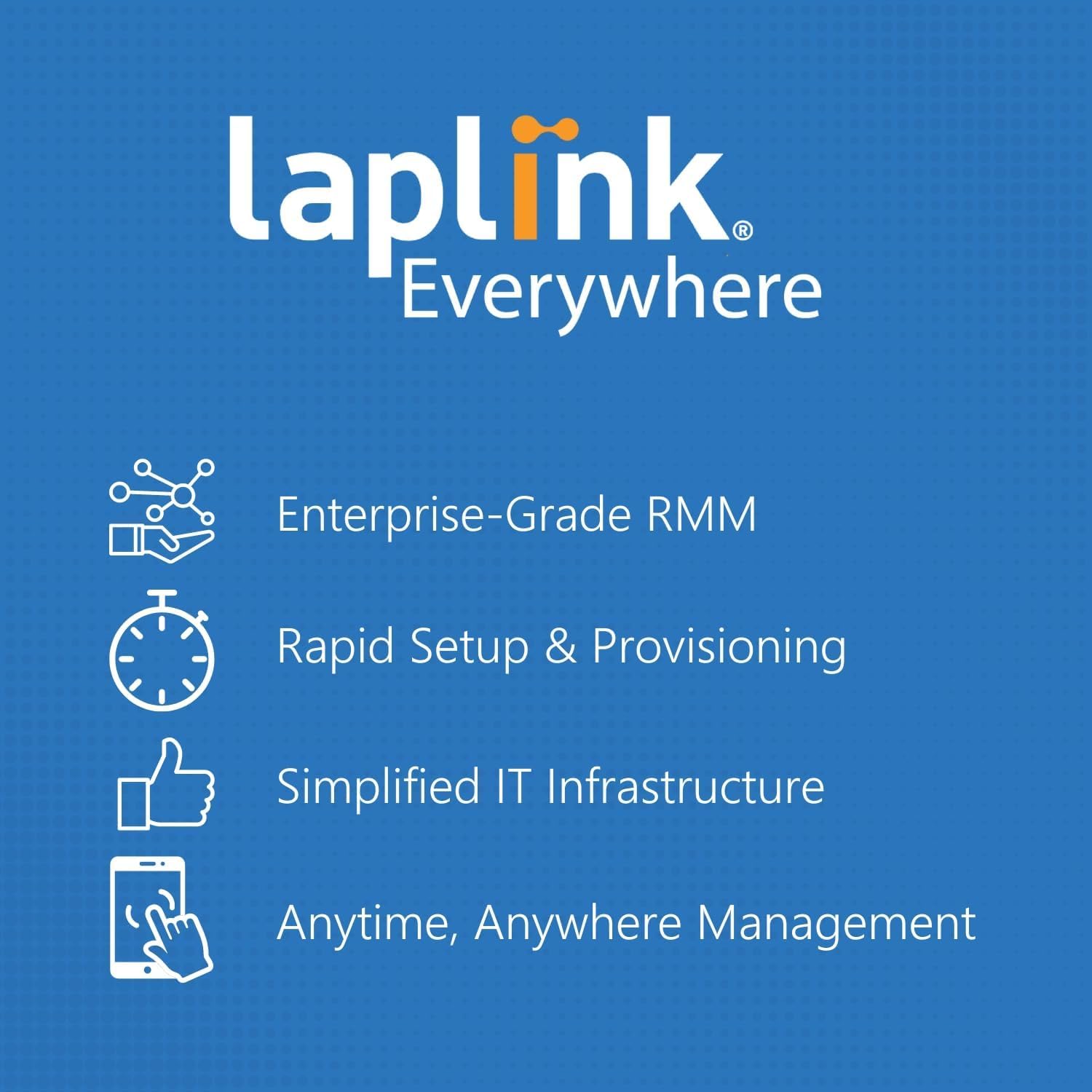 Laplink Everywhere Premium - Cloud RMM para Windows - Fácil configuración, implementación y administración sin infraestructura de TI adicional - 10 dispositivos durante 24 meses