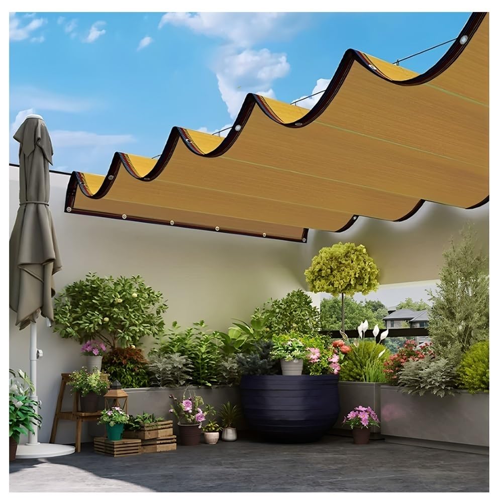 Toile pare-soleil rectangulaire et respirante pour auvent et pergola