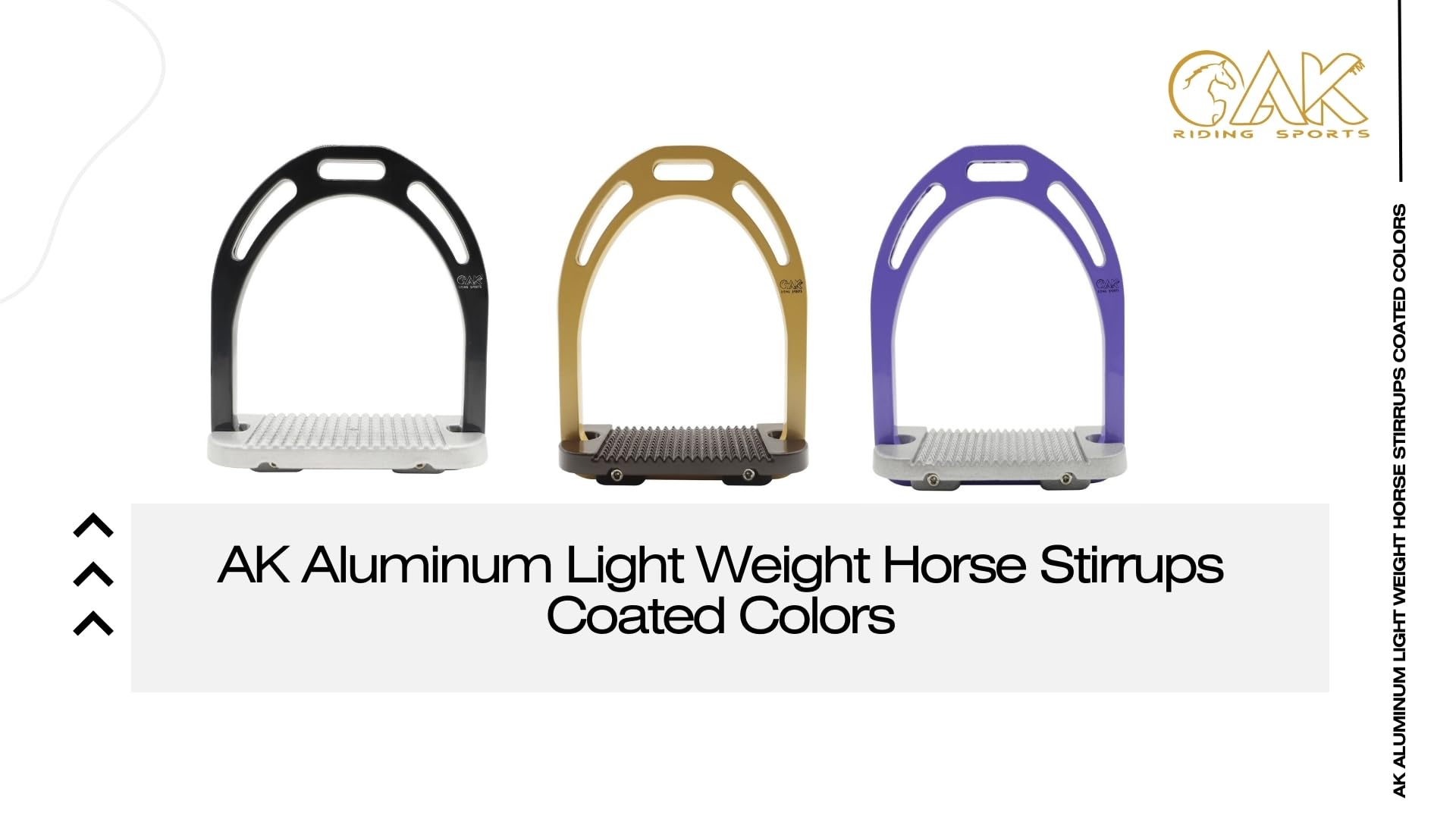 HKM Étriers En Aluminium Clair - Paire D'Étriers Ultra Légers Pour Équitation
