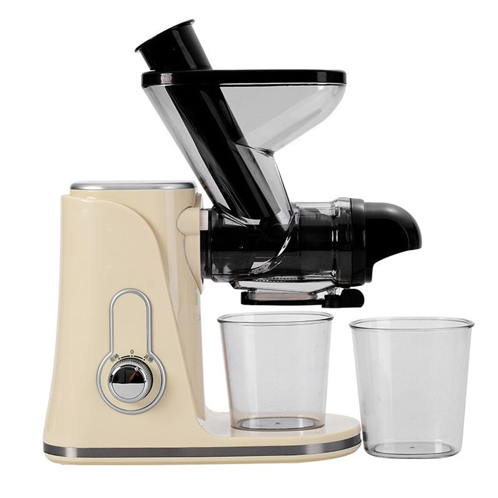 Estrattore di Succo Frutta,Spremiagrumi Frutta e Verdura,Spremiagrumi di Frutta,Processo di Estrazione del Succo di Estrusione a Spirale,Regolazione a 2 Velocità,Adatto per Negozi di Bevande e Cucine