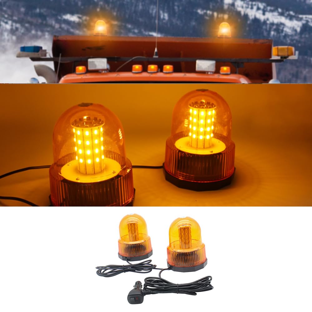 Luces estroboscópicas para coche Riloer, baliza de advertencia de peligro, luces intermitentes de emergencia, luz estroboscópica intermitente, luz de emergencia para coche, 12-24 V CC