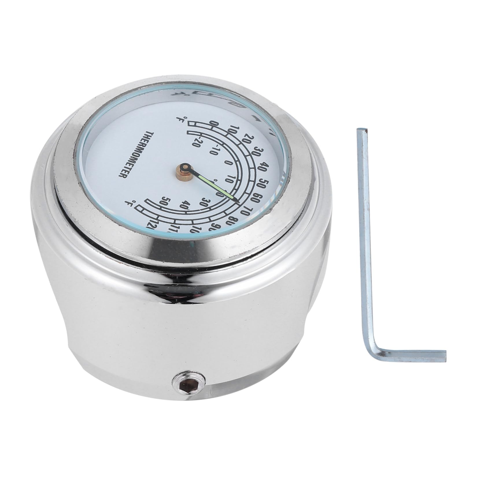 HEALLILY Motorcycle Handlebar Thermometer -Skid Mount Dial for Easy Installation Motorbike Essential Motorcycle Accessory for