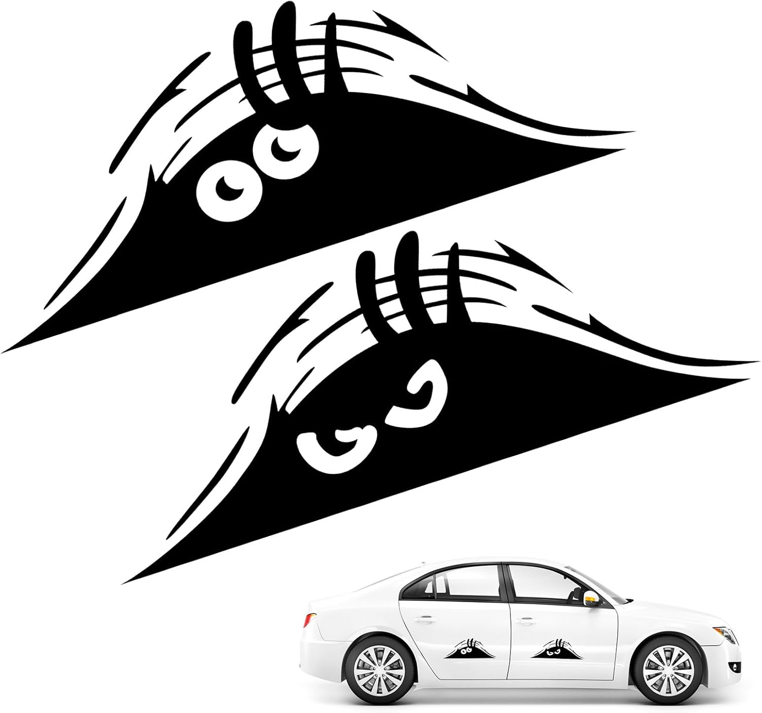 Adesivo Auto A Forma Di Montagna - Nero, Decorazione Paraurti O Finestra | Facile Applicazione - Foto 2