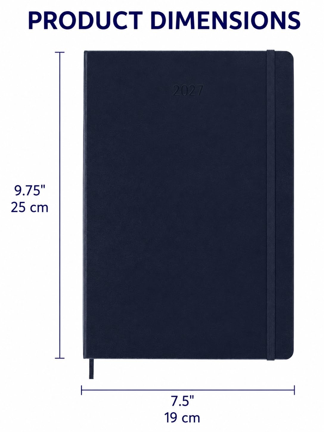 Amazon.com : Moleskine 2027 12-Month Weekly Planner, XL, Sapphire