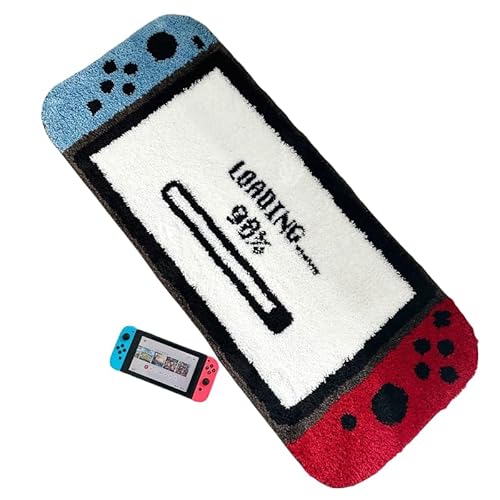 [YAYANA] switch カーペット カービィ マリオ絨毯カーペット ラグ ラグマット 洗える シャギーラグ カーペット 防ダニ 滑り止め付 抗菌 防臭 北欧 おしゃれ 厚手 防音 滑り止め (80*160CM,02)