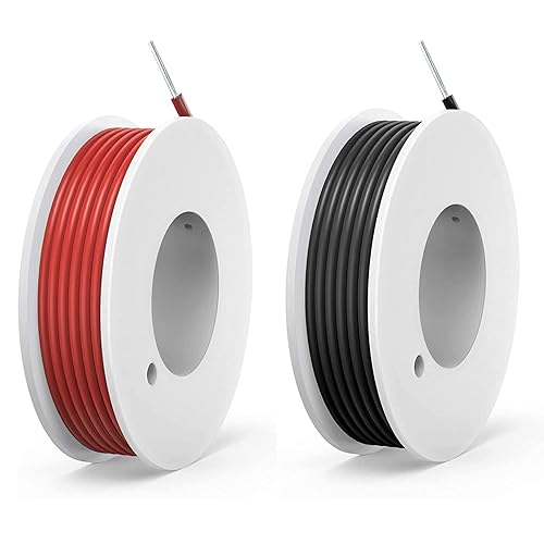 24awg 0.2mm Kit de alambre sólido Cable eléctrico 2 colores 30 pies cada carrete gancho para alambre de cobre estañado placa de prueba de alambre