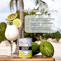 Vista 2 de Thai Coco Leche de coco orgánica ligera enlatada, leche de coco sin azúcar, 100% orgánica, certificado orgánico USDA, para batidos y café, sin BPA