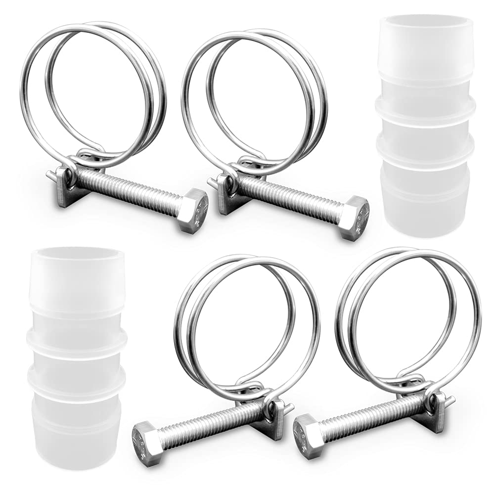Fascette Stringitubo In Acciaio Inox 201 - Doppio Filo, Regolabili 50