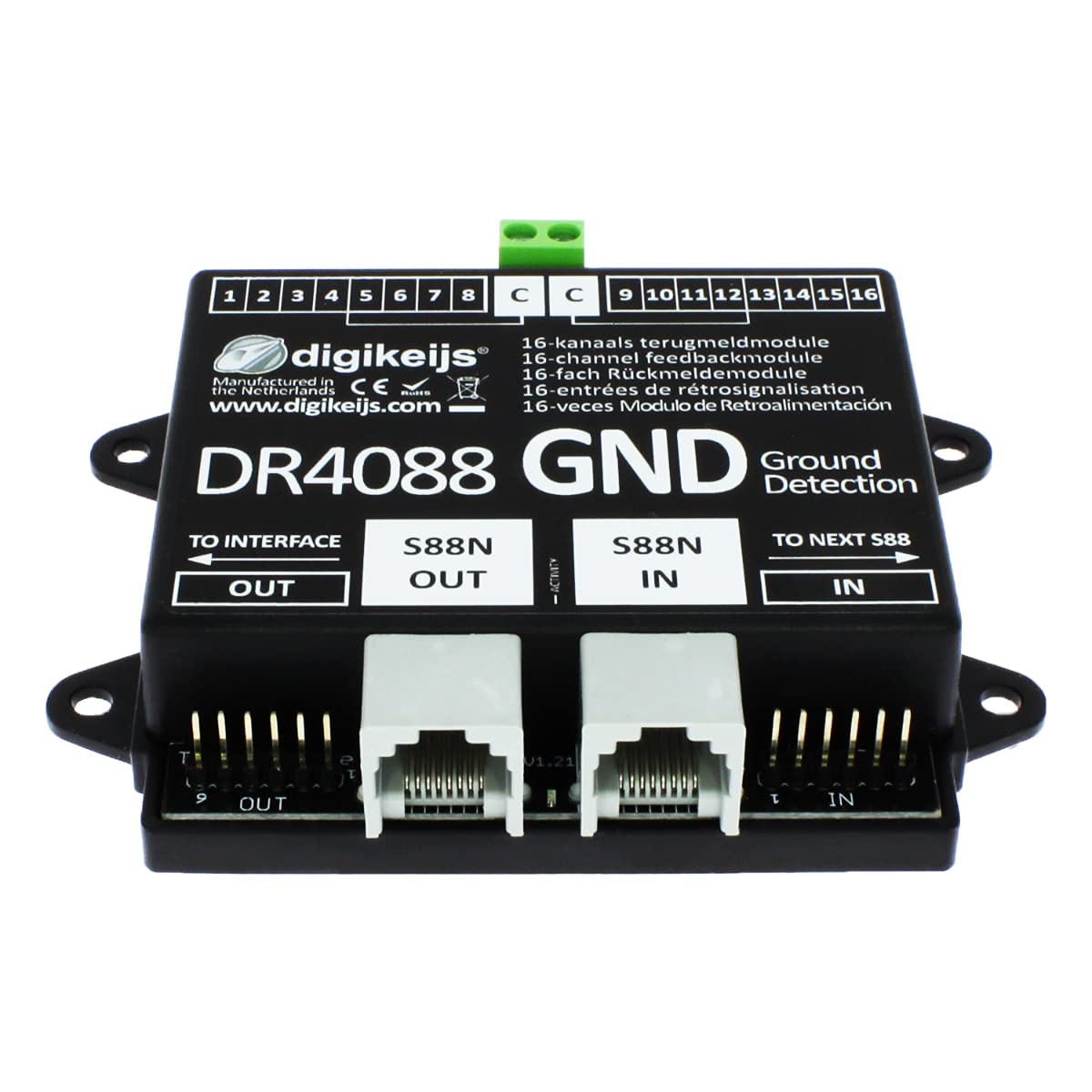 HOゲージ s88N Detector/digikeijs DR4088GND HO gauge s88N Detector