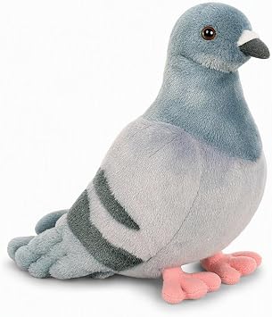 1pcs pigeon teddy Pigeon Plush, Soft Grey Stuffed Animal