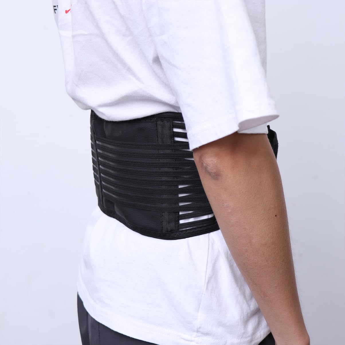 FOMIYES Magnet Waist Belt for Lumbar Spondylosis Women's Waist Brace Self-heating Adjustable Back Support Size m