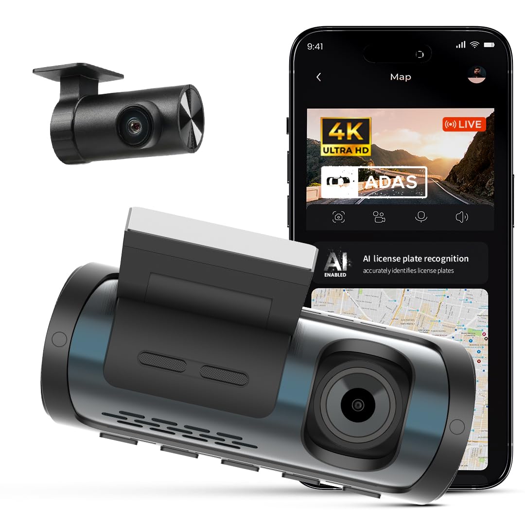Dual Dash Cam for Car Front and Rear 4K+2.5K| Dashcam for Car, 3.18" IPS Touch Display | ADAS, GPS Tracking, Night Vision, WiFi App Control, G-Sensor, 24H Parking Mode, Supports 512GB Storage-image-48