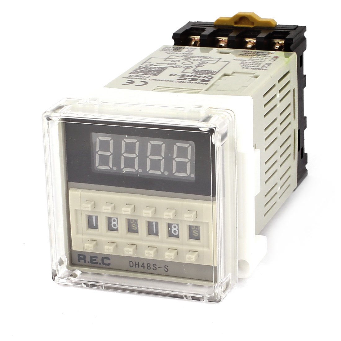 Gvbaepieo One Color Dh48s-S Ac/Dc 24-240V 0.1S-99H 8-Pin Adjustable Time Delay Timer Relay