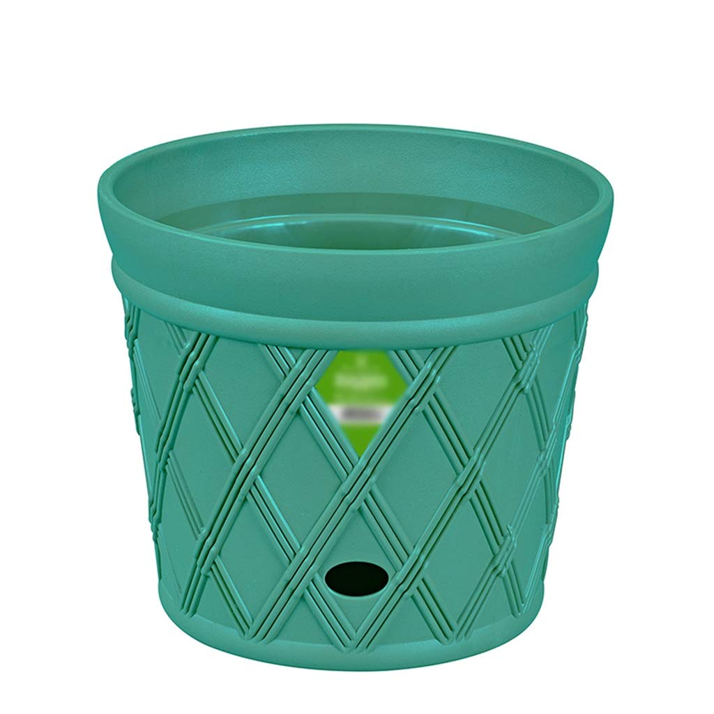 Ogród botaniczny Plastikowa doniczka, okrągłe sadzenie Rośliny doniczkowe Może magazynowanie wody Kreatywna doniczka na rośliny Zielony Pomarańczowy Biały Dekoracje wewnętrzne Przepływ ogrodnika (kolo