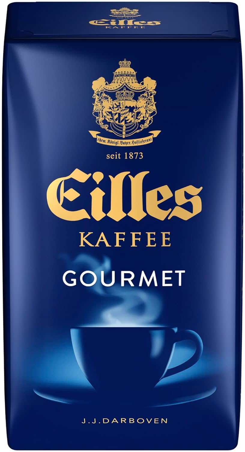 EILLES KAFFEE Gourmet Café, gemahlen 9x 500g (4500g) - Spitzenqualität mit feinster CREMA