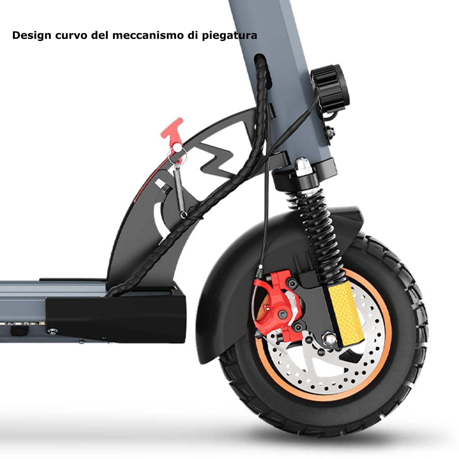 10 Pollici Monopattino Elettrico Pieghevole Adulto Scooter - fuoristrada monopattino elettrico,Batteria 48V 12.5Ah 30-45KM di Autonomia, Carico Massimo 120KG monopattino elettrico adulti