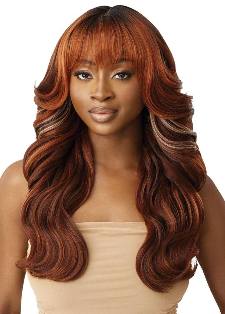 Outre Lace Front Wig - Melted Hairline - Mandisa (JET BLACK 1)