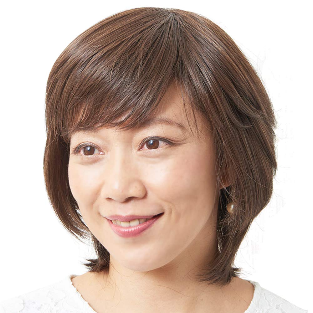 Amazon.co.jp: 【ポイント10倍】ウィッグにみえる帽子 ミディアム 