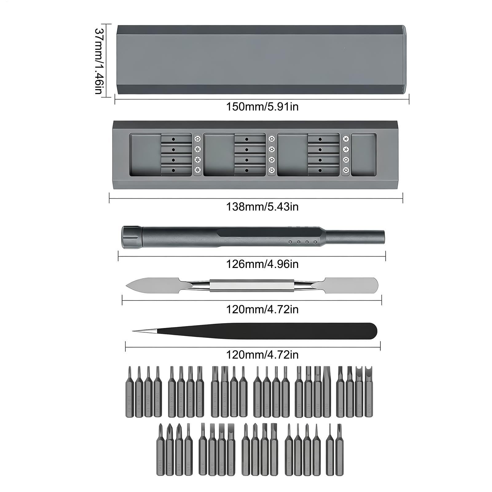 Präzisions-Schraubendreher-Set, magnetisch, Reparatur-Werkzeug-Set mit
