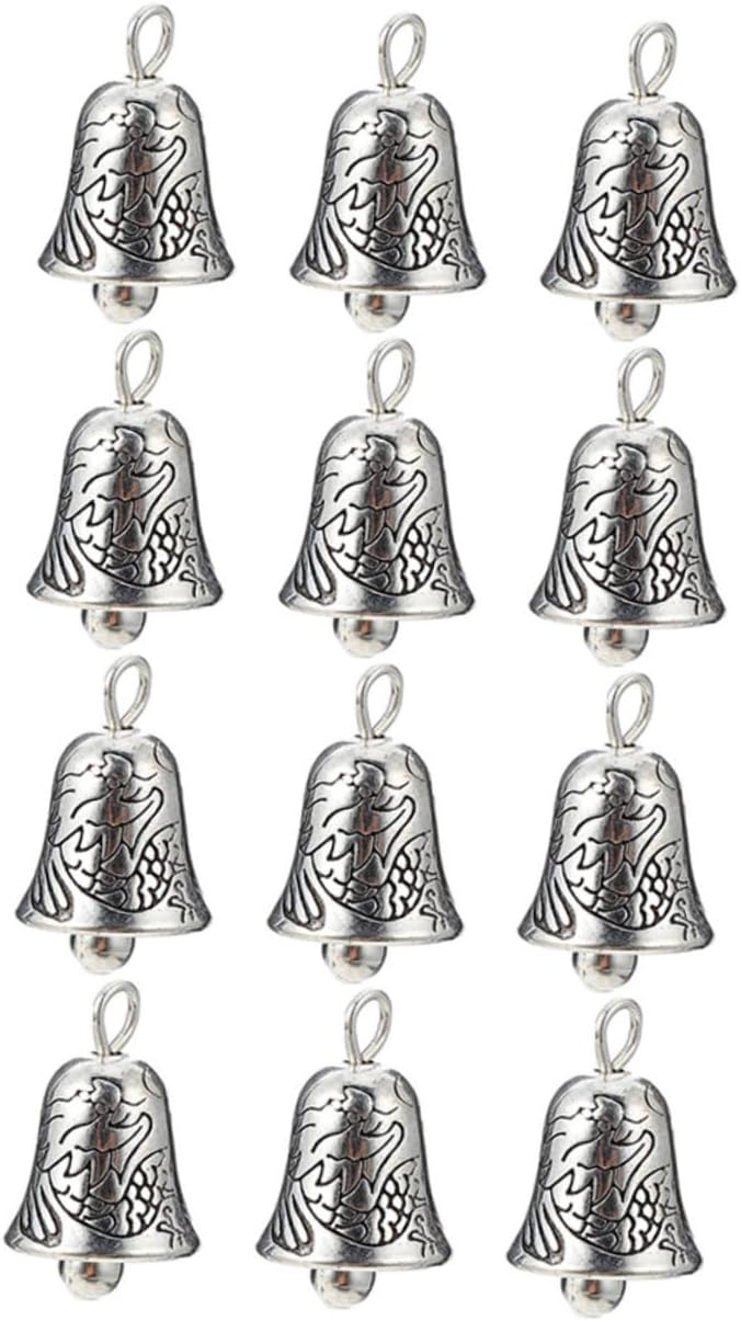 Housoutil DIY Bell Keychain Decoration 50pcs Small Bells Ornaments for Christmas and Crafts