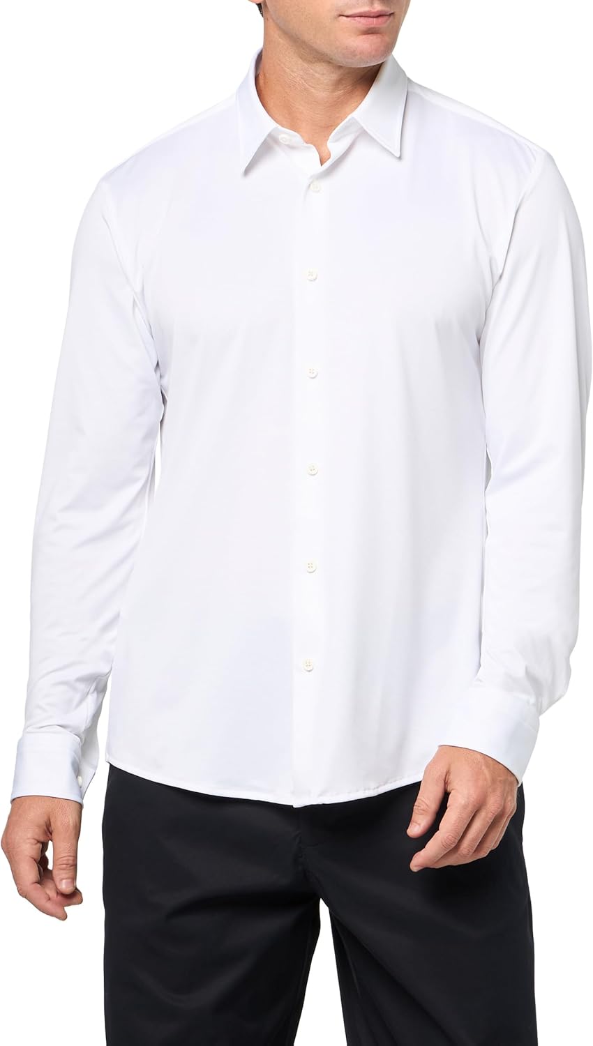BOSS Mens Performance Stretch Button Down Shirt