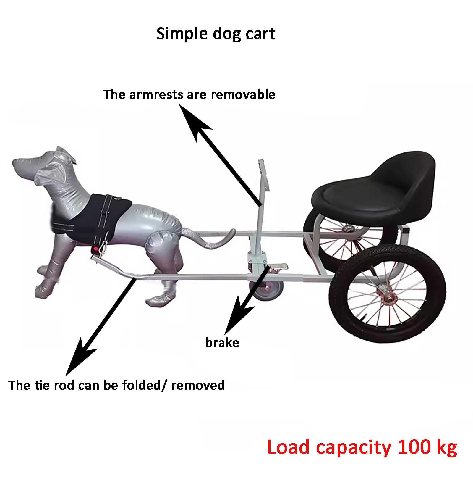 Stunning High Quality Extra Large Dog Cart Stand image