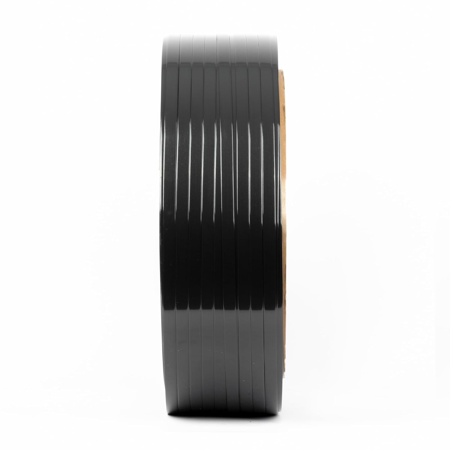 U.S. Solid Packaging PET Strapping 5/8" x 0.031" x 1968ft Length Polyester Roll Black, UV, Water, and Rust Resistance Affordable and Lightweight Poly Strapping