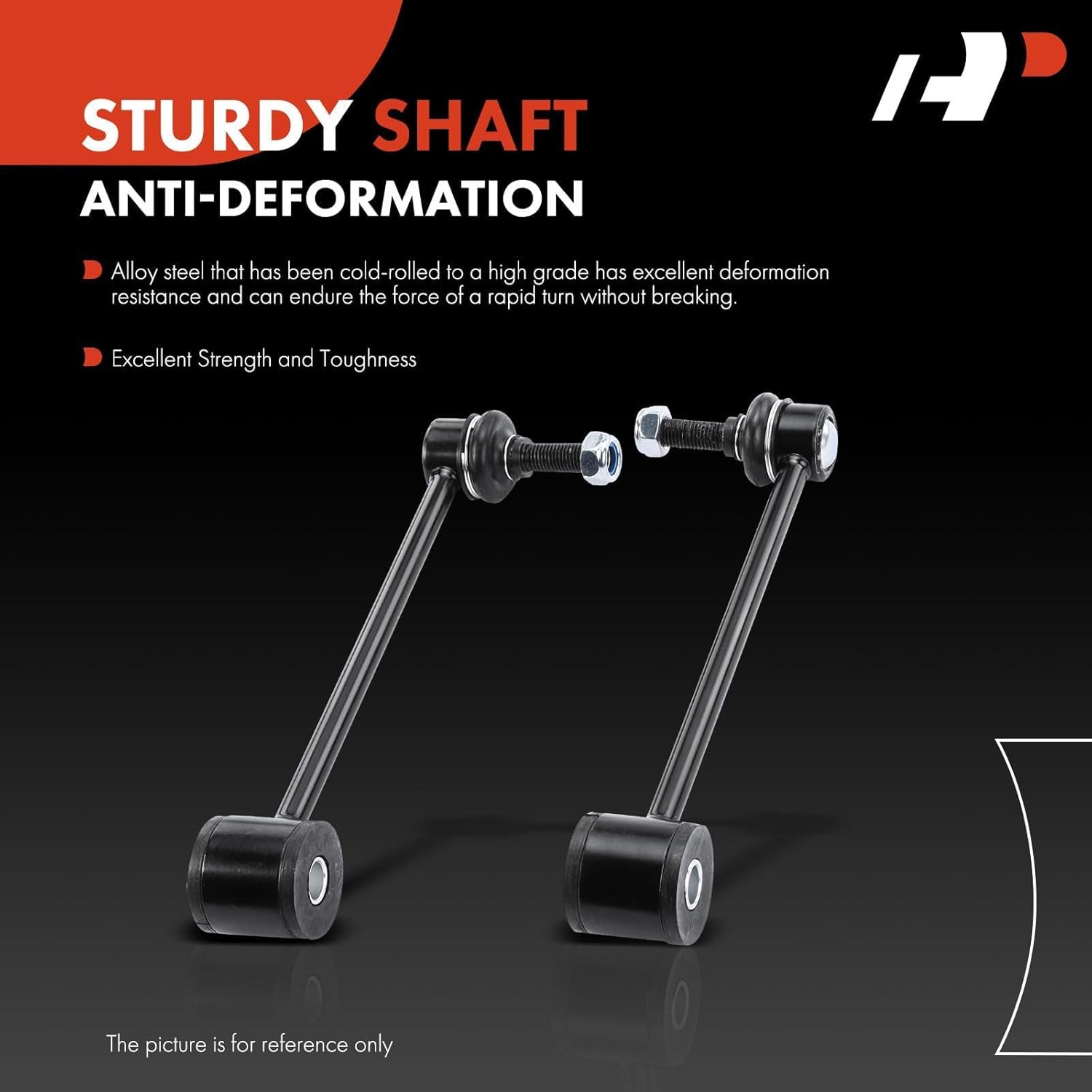 A-Premium 2 x Rear Sway Bar Links Stabilizer Bar Links, Compatible with Jeep Wrangler (JK), Chevrolet Tahoe, Suburban (1500), Avalanche, GMC Yukon (XL 1500), Cadillac Escalade (ESV & EXT), Hummer H2