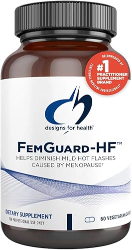 Designs for Health FemGuard-HF - Ayuda a disminuir los sofocos leves de la menopausia - Suplementos de peri y menopausia para mujeres para apoyar el disponible en Yaxa Colombia