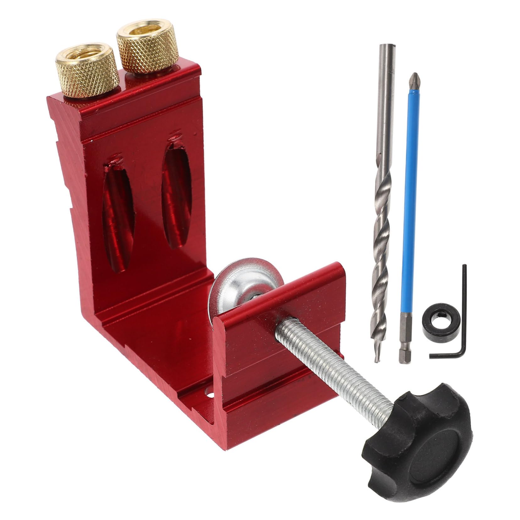 Artibetter Guida per Foratura Angolare 15° Manicotto Allungabile per Foratura Precisa su Legno, Kit Accessori per Utensili da Falegnameria