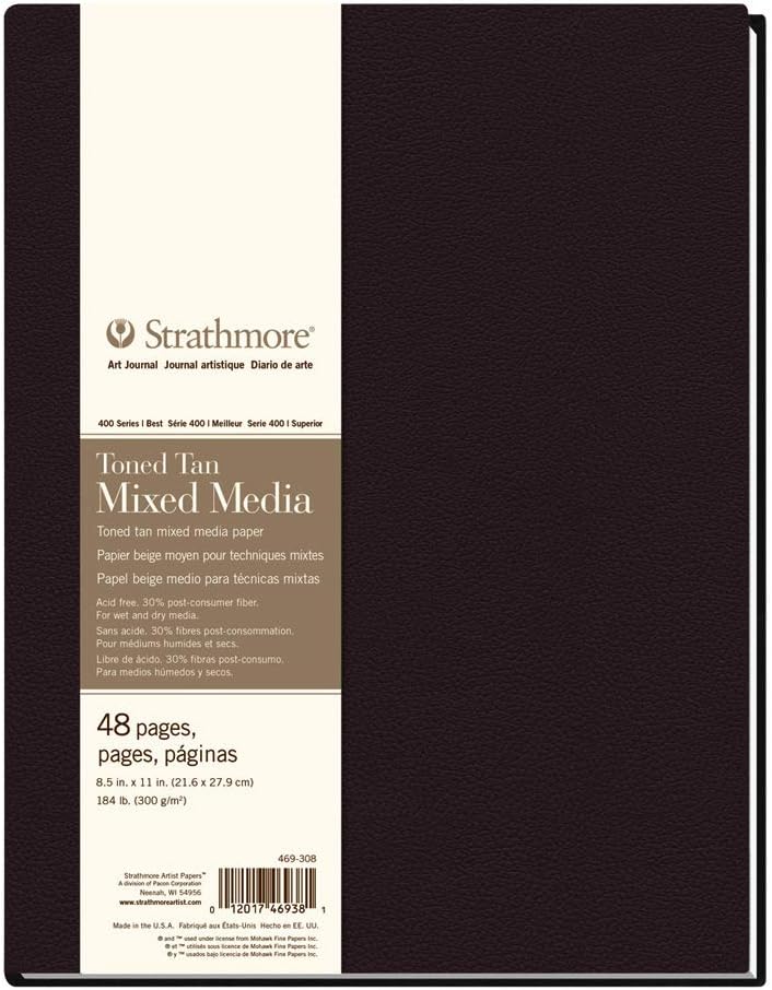 ART JRNL HB 400MXMD TAN 8.5X11