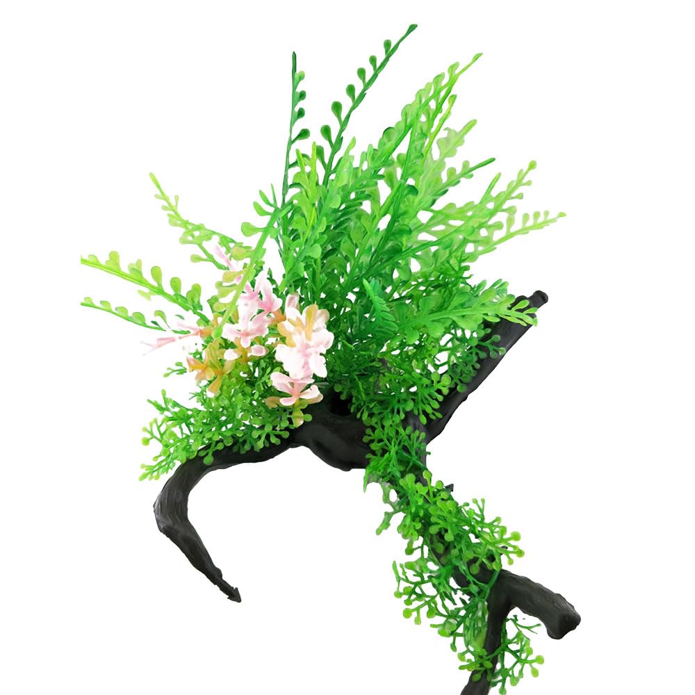 Swell Uk Swell Narrow Fern Combination On Dead Wood Artificial Plant Aquarium Décor