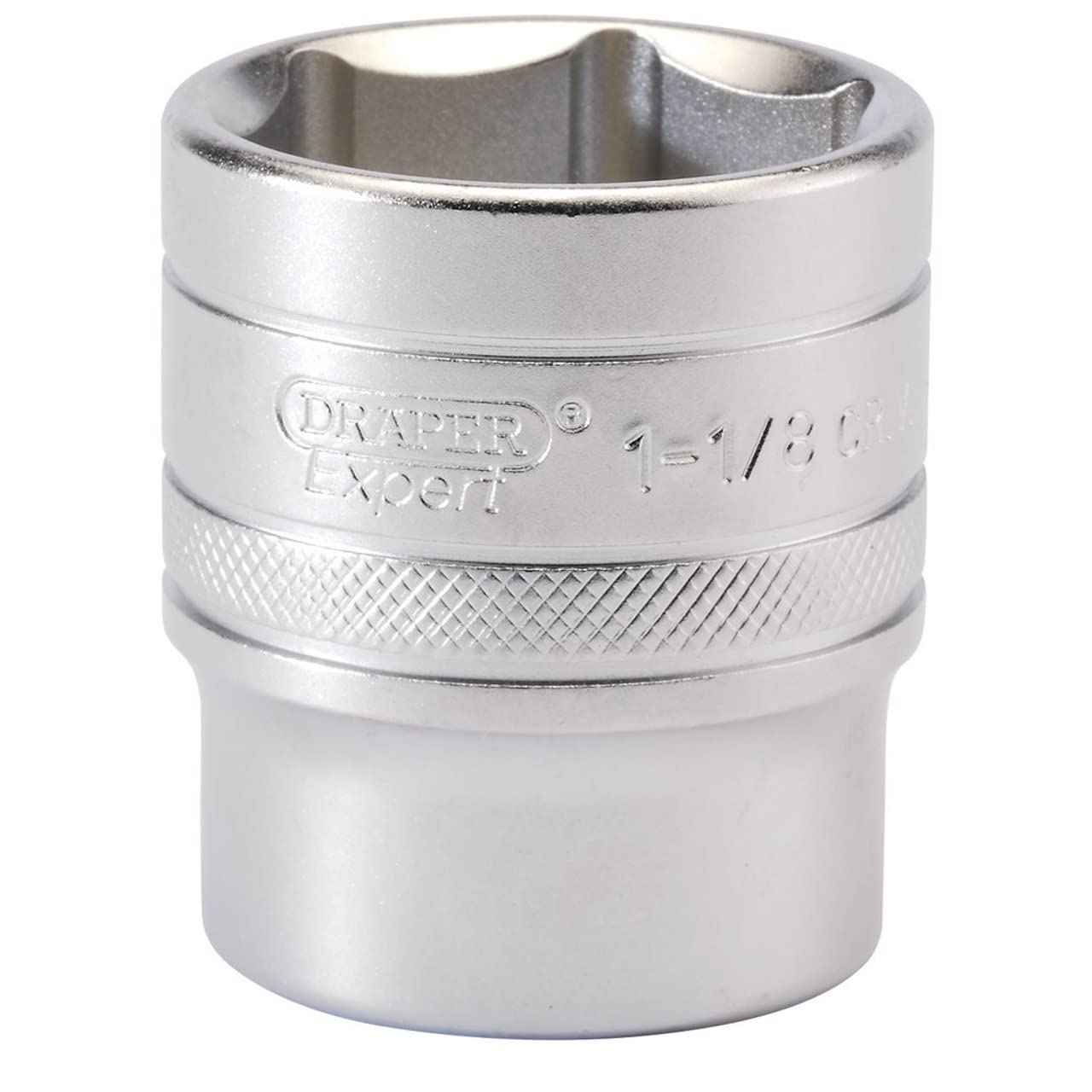 Draper 1.1/8 6PT SOCKET 1/2 DR-PCKD 16636 1/2"" Sq. Dr. Imperial Sockets (Micro
